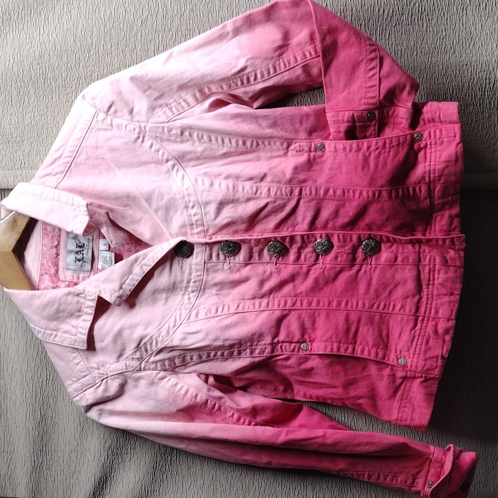Ombre Pink Cotton Blazer